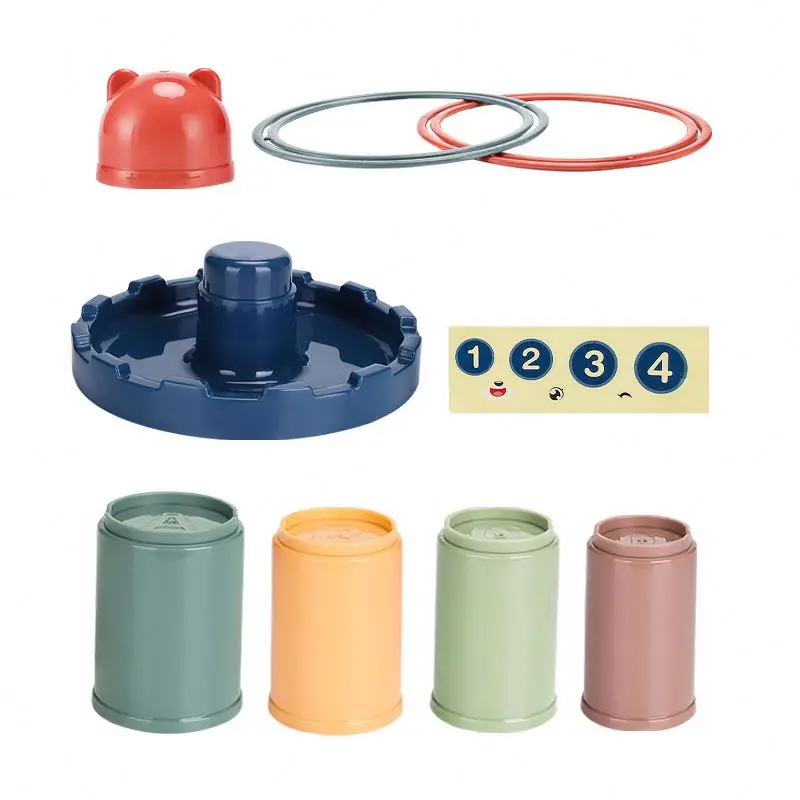 Ferrule Stacking Fitness Sports Throwing Game Plastic Ring Toss Toy Games For Kids