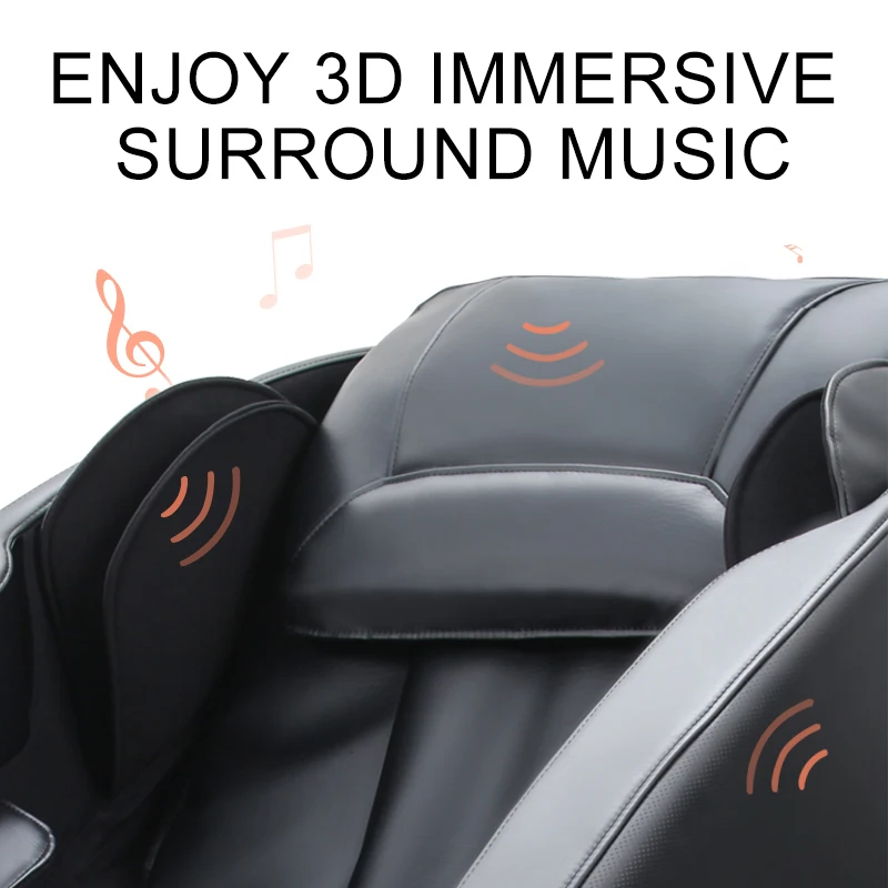 2021 New Design 4d Massage Chair Foot Spa Massage Seat Zero Gravity Massage Chair Sale Black Leather Auto Body Hands