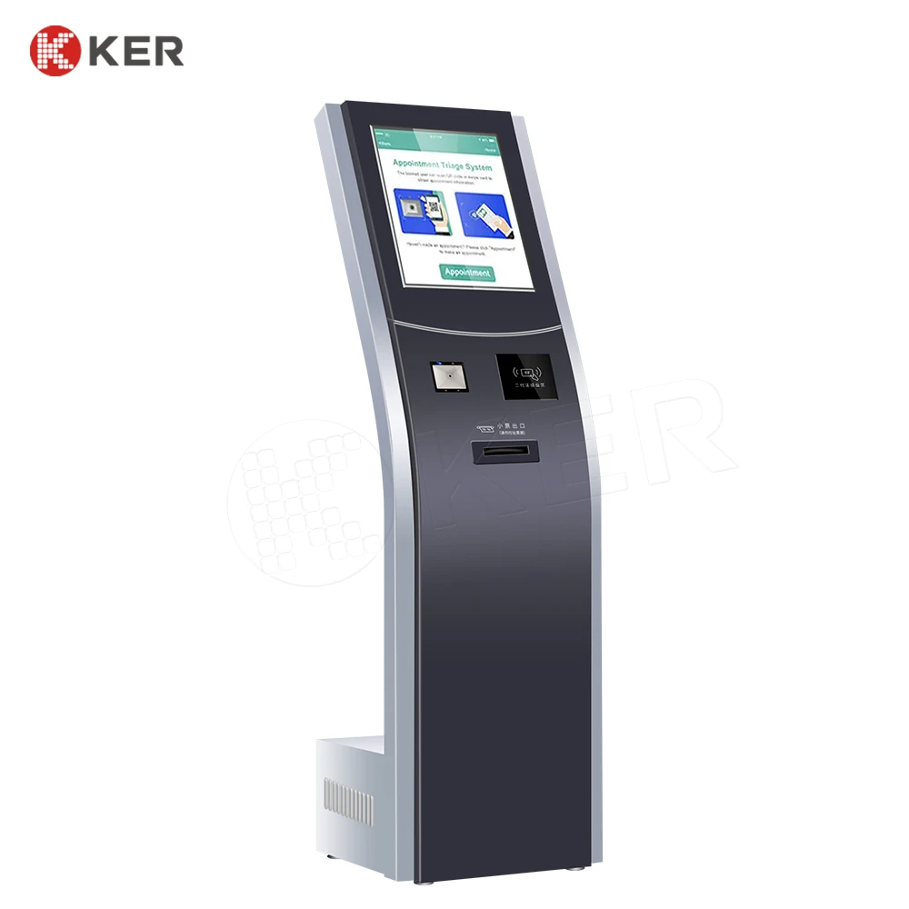 Interactive Restaurant hotel check in Passport reader Ticket selling Self Service Touch Screen Kiosk