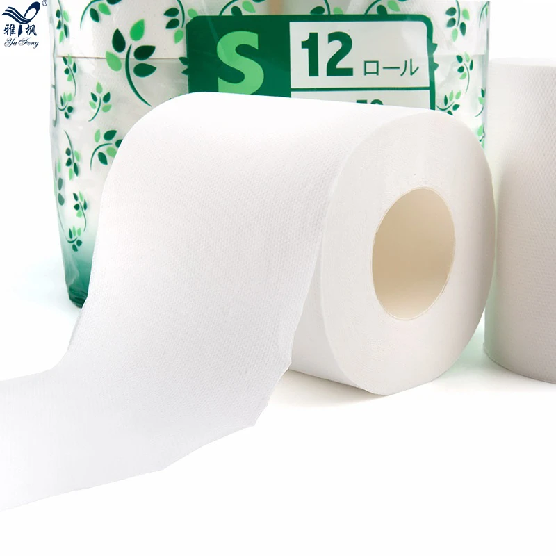 Оптовая продажа с фабрики, 1 слой, 50 метров, белая туалетная бумага, рулон туалетной бумаги