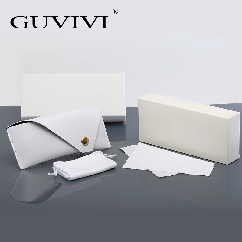 GUVIVI солнцезащитные очки Плоские линзы упаковка модный Мягкий Чехол Набор солнцезащитные очки упаковочная коробка кожаный футляр для очков
