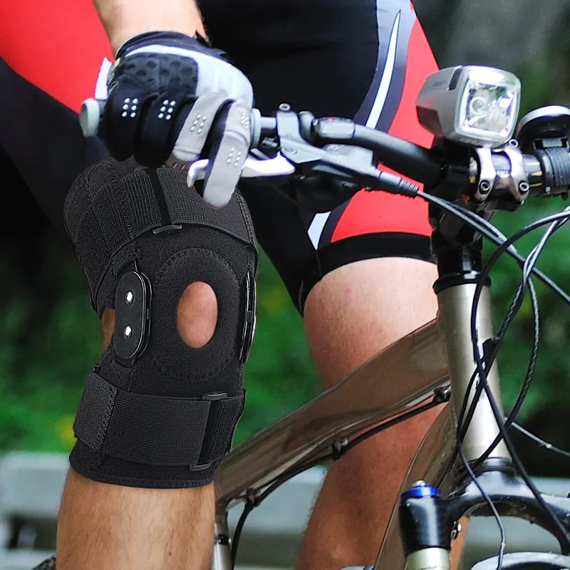 Fitness Sports Knee Sleeve High Stretch Mesh Adjustable Patella Strap Knee Support Knee Brace