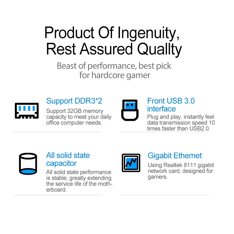 Most Popular JINGSHA Gaming Desktop AMD 970 Chipset bulk computer motherboard