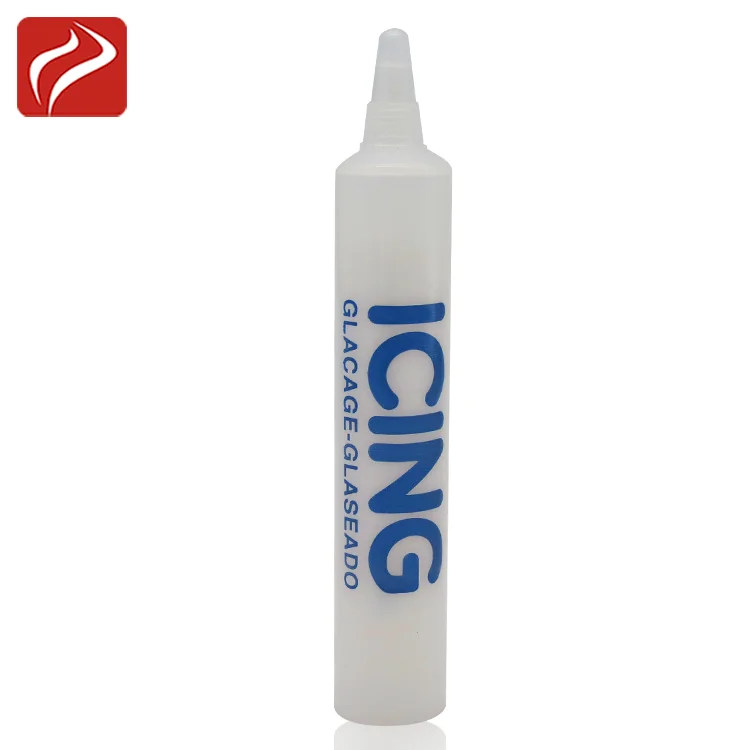 19mm Diameter Bullet head plastic PE tube cosmetic soft tube with screw cap Eye cream tube