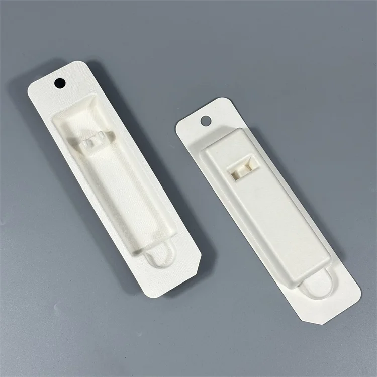 Eco Friendly Sugarcane Bagasse Pulp Packaging Customize Molded Fiber Cosmetic Protective Case Biodegradable Paper Pulp Tray