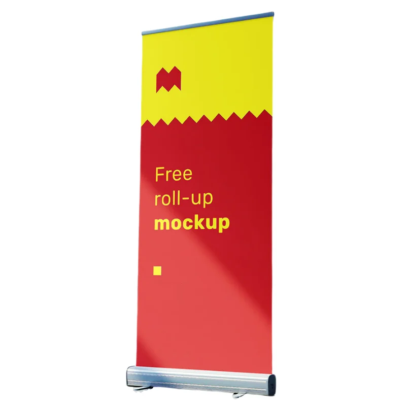 Roll Up Advertising Banner Stand Rollup Standee Aluminum Roll Screen Stand Retractable Banners