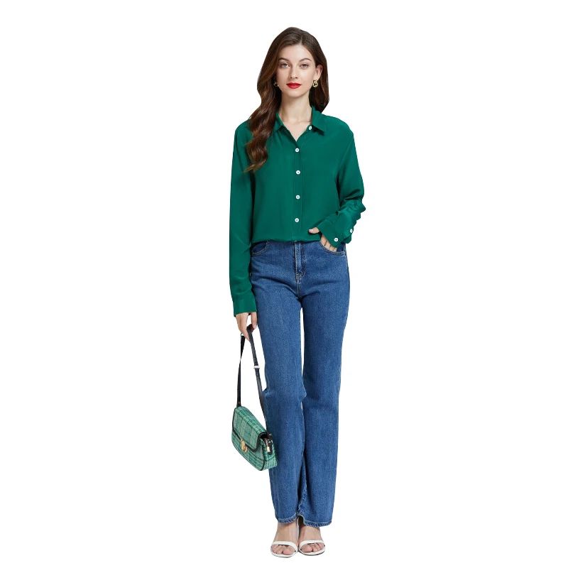 Оптовая продажа с фабрики, шелковая ночная одежда, поставщик 19 шелковых рубашек Momme для дам