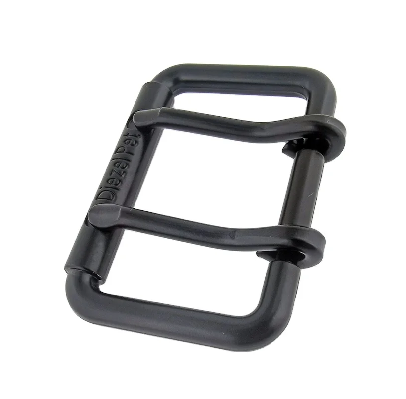 High quality fashionable wholesale 50mm metal double needle  pin belt buckle custom zinc alloy for belt bags pin buckle