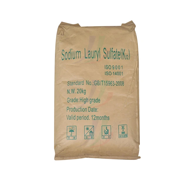 China Manufacture Sls Needle Detergent Use Sodium Lauryl Sulfate Powder 90-99% K12 Sls