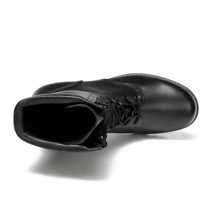 Top Quality Black BDU Safety Men Combat Boots ACU Full Black Genuine Leather Tactical Boot