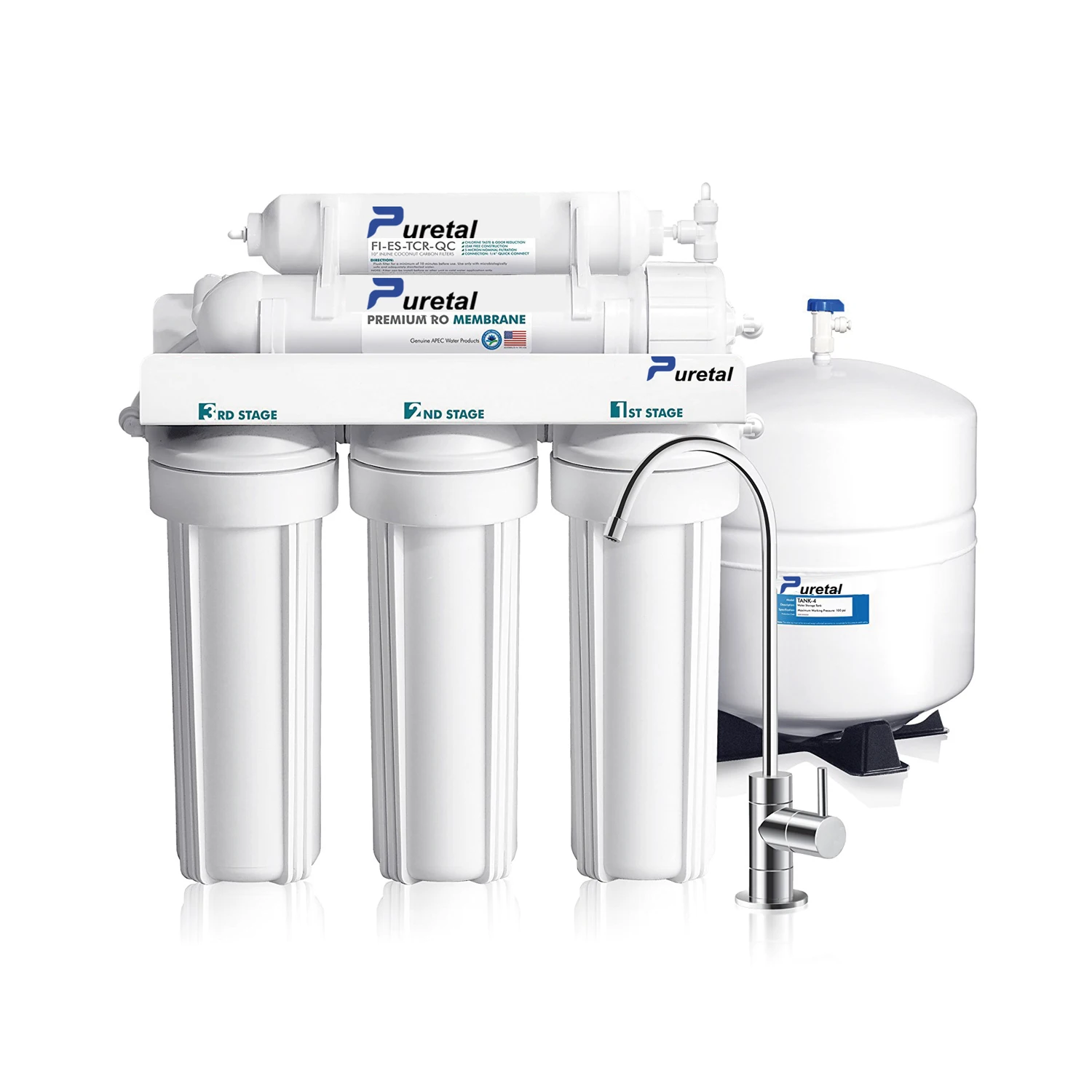 
 5-ти ступенчатый фильтр для воды обратного осмоса системы 50gpd системы обратного осмоса фильтр для воды  