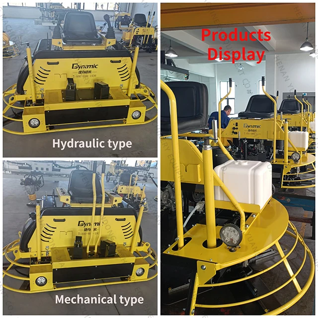 37HP EPA Engine Ride on Helicopter Double Cylinder Disk Road Cement Finishing Machine Gasoline Driving Concrete Power Trowel