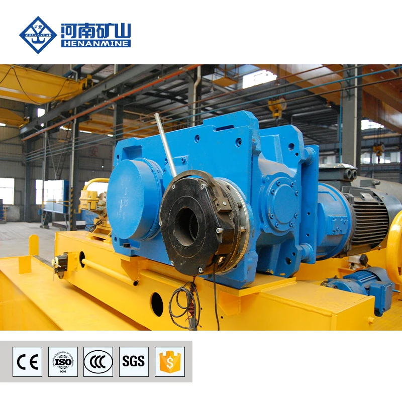 European design bridge crane double beam winch hard gear KSQ VFD control stepless