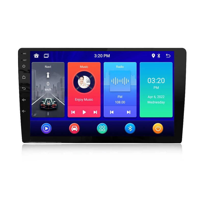 KANOR 9 inch touch screen 4 core cpu 2+32g 2 din auto radio stereo with gps navigation universal android car stereo