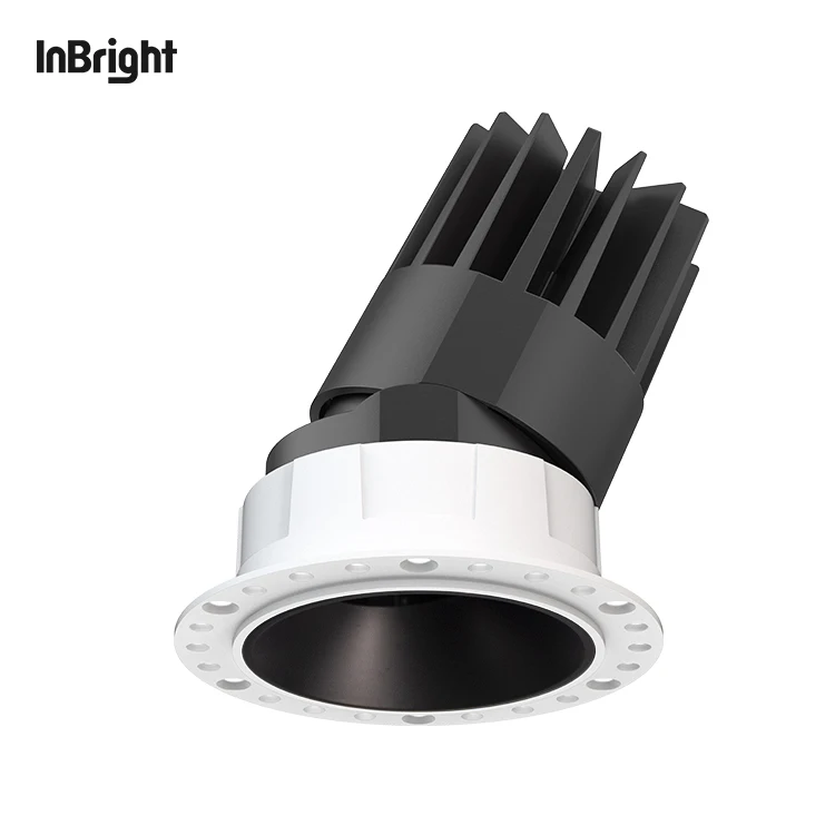 Aluminum Ceiling Anti Glare Spotlight 8W 18W 25W Trimless Adjustable LED Recessed Spot Light