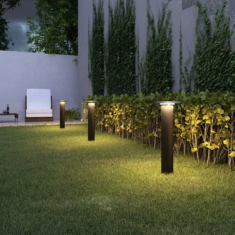 
Outdoor IP65 Waterproof Villa Landscape 12W Die-cast Aluminium Column Lamp LED Garden Lawn Light 