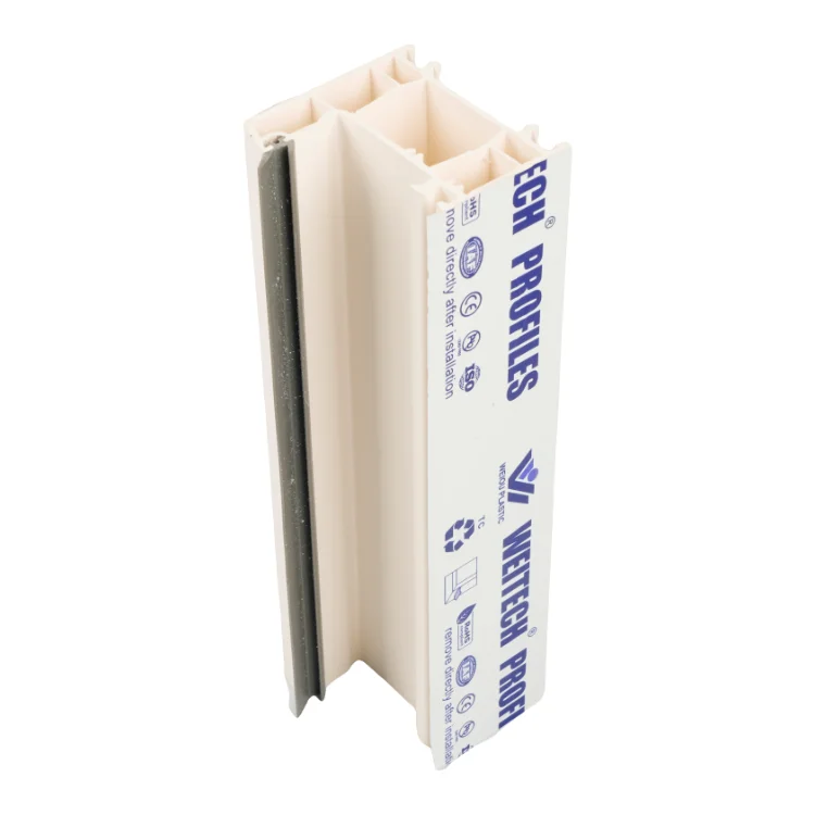 82.5mm American style Series Upvc Extrusion Plastic Profile Laminated Foil Upvc Profiles Upvc Extrusion Profiles