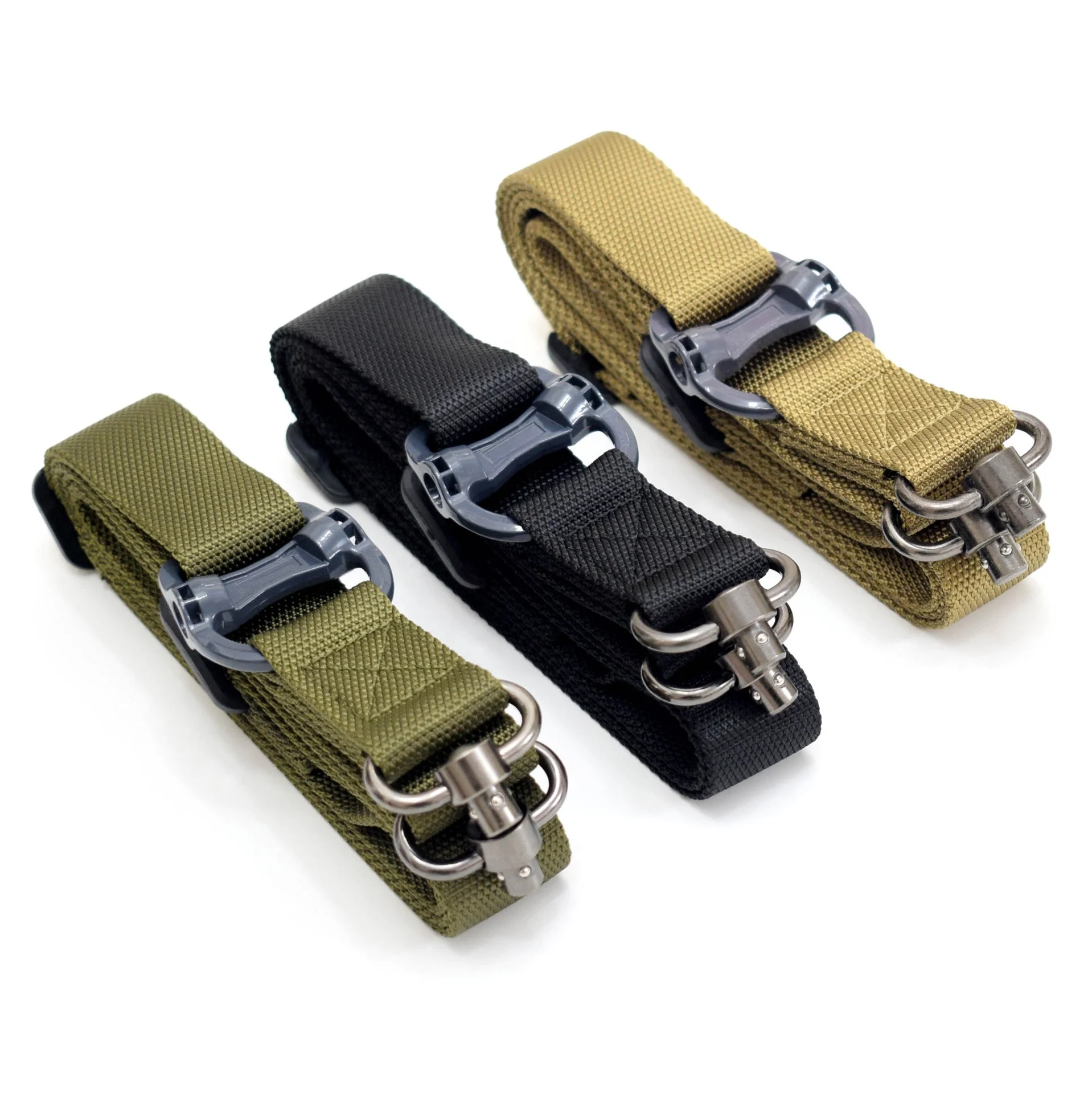 Adjustable Double Points Tactical Gun Sling with Nylon Webbing for Rifle