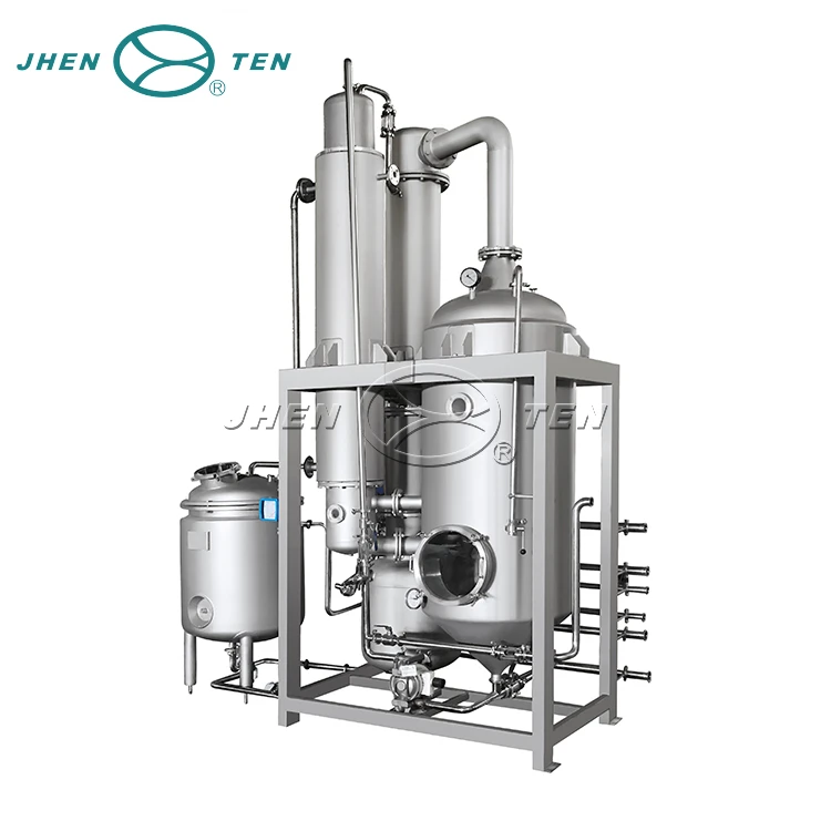 Stainless steel CBD oil evaporation equipment falling film vacuum concentrator evaporator