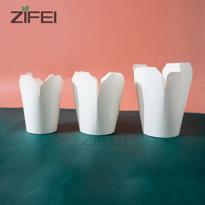 Customized Printing Recycle Biodegradable Food Grade Disposable Take Away  Packaging Noodle Box