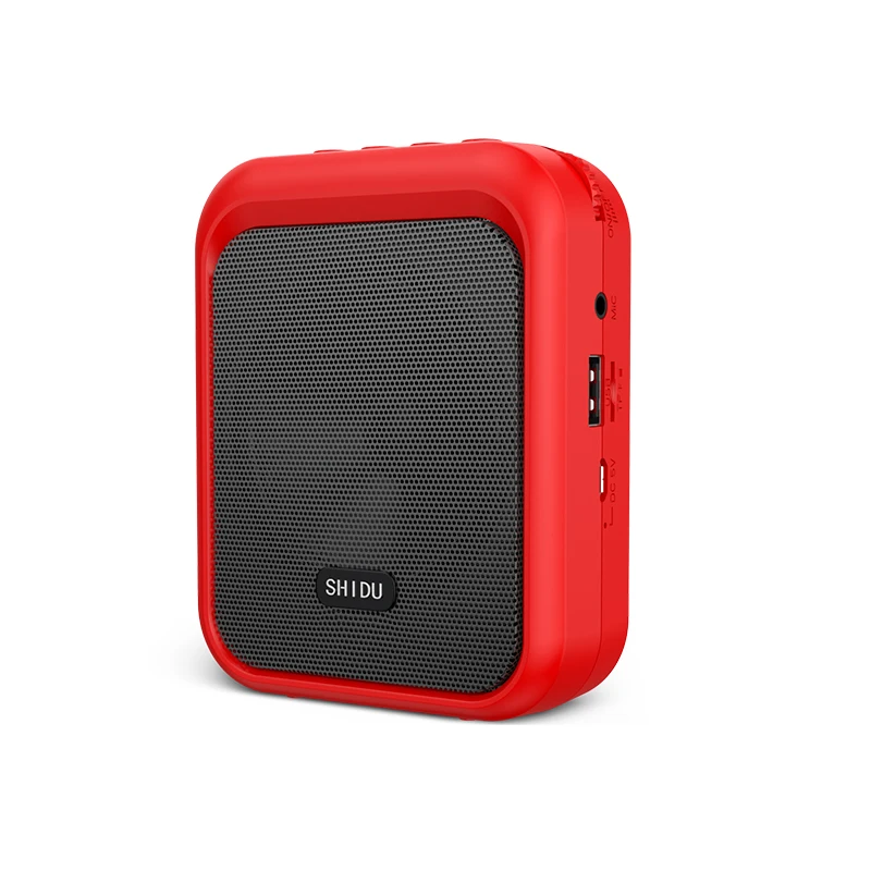 SHIDU M100 MINI Portable rechargeable wired  PA loudspeaker bluetooth voice amplifier sound amplifier for teachers