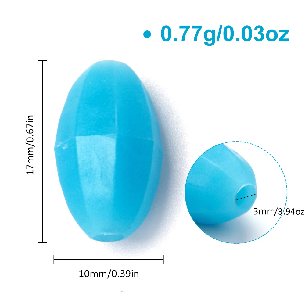 SUPERIORFISHING Fishing Lumo Glow Beads Luminous Round Soft Plastic Green Beads Fishing Accessory