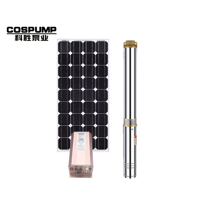 
4 inch clean water pump solar powered deep well submersible water pump China manufacturer 4PSP6-5 