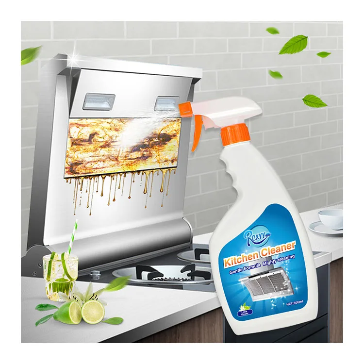 High quality 500ml Fast Stain Remover oil stain cleaners Detergent Kitchen Cleaner spray for Household