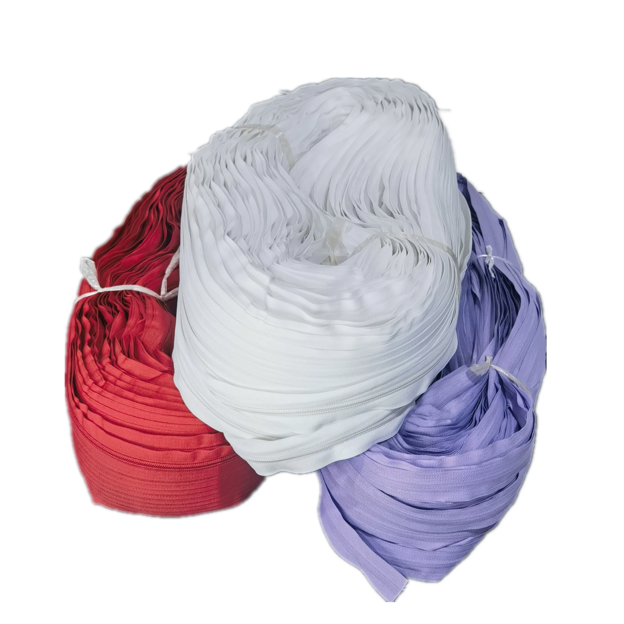 Wholesale Custom ultra high quality Nylon Zip roll Sustainable Nylon Zippers for Clothes Bags shoes