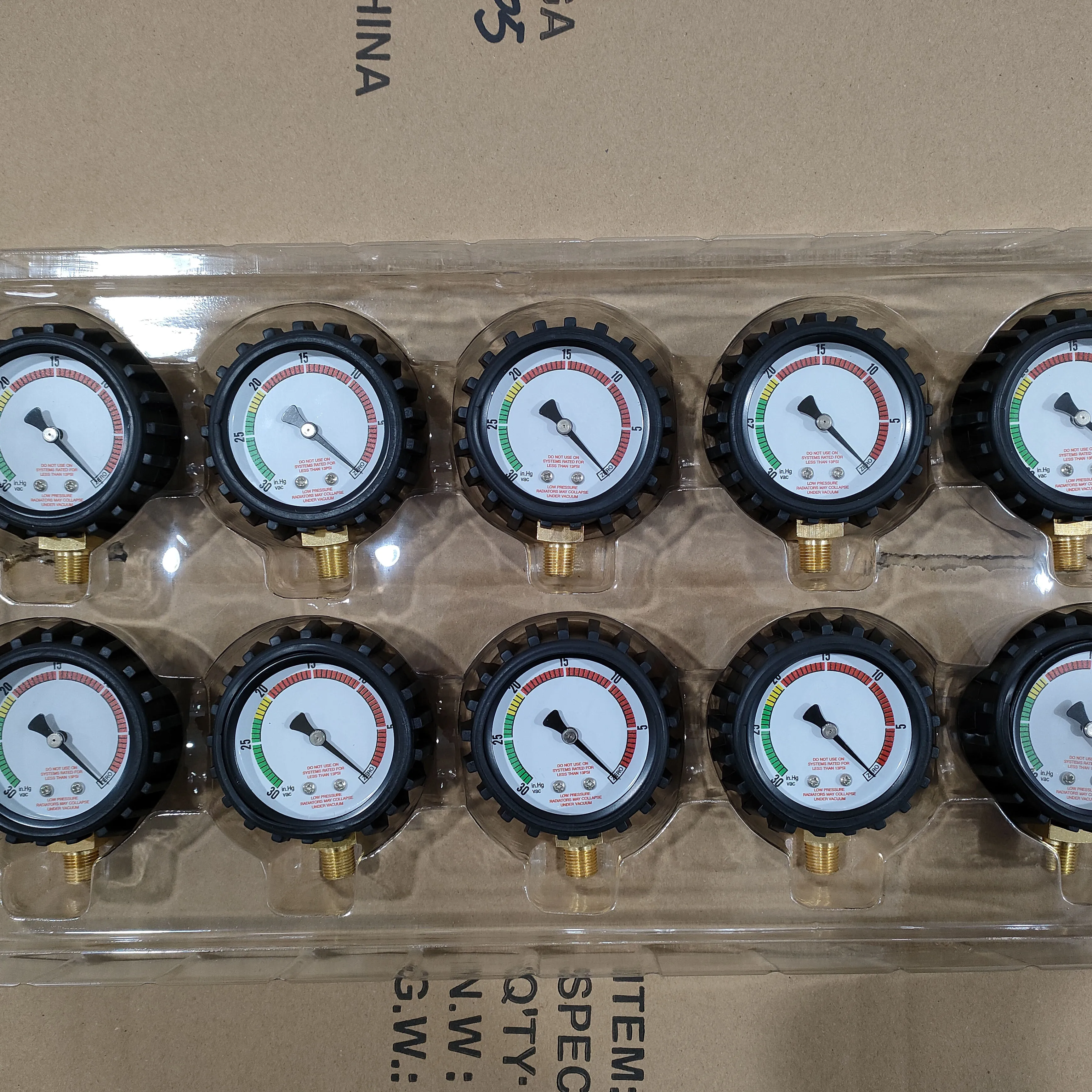 New Design Easy To Read Clear aluminum Pointer air pressure gauge