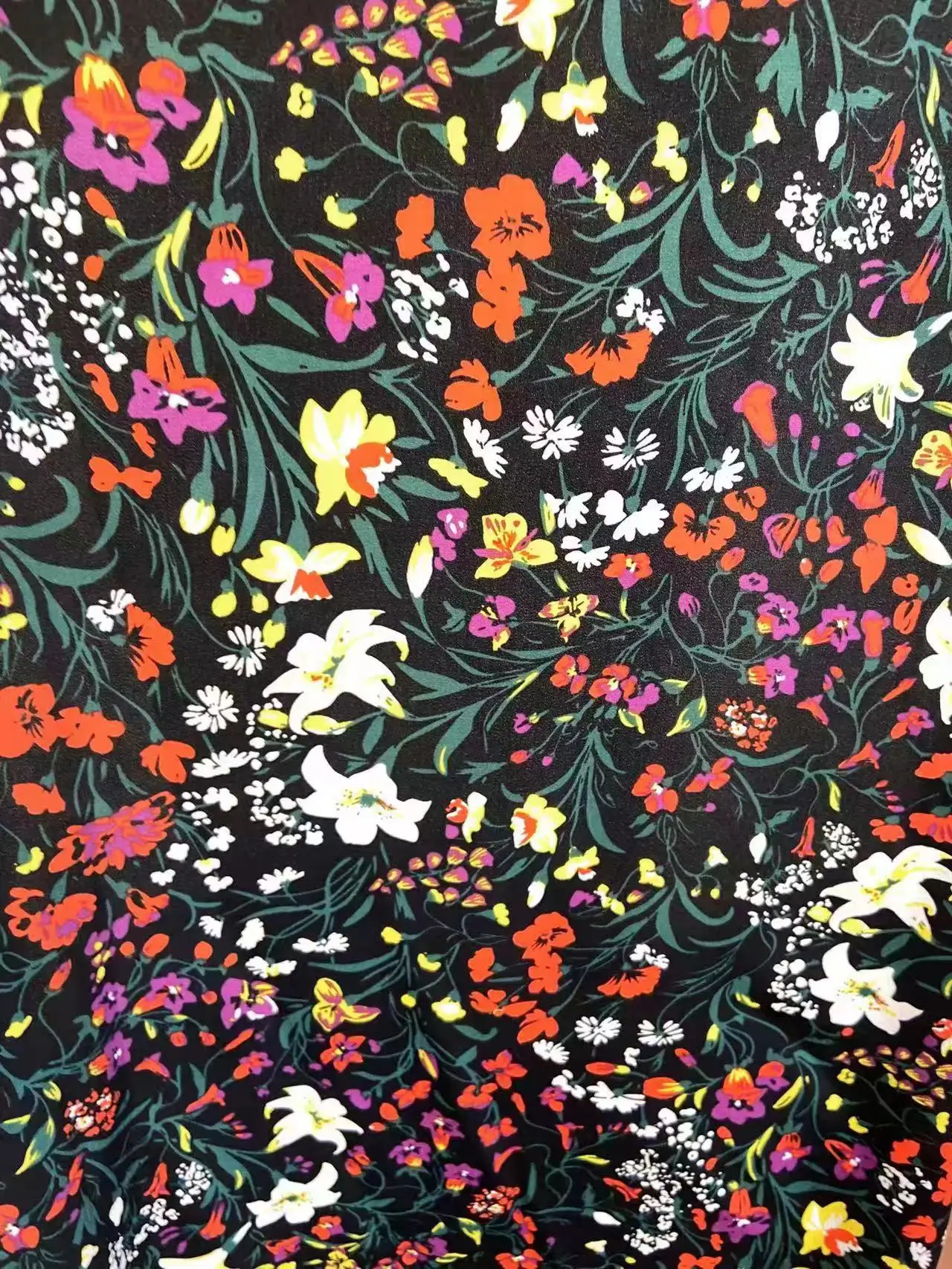 100% Polyester Dress Velvet Customized Woven Lightweight Printed Textile SJ22520 for Clothing Wholesale Fabric Printed Satin