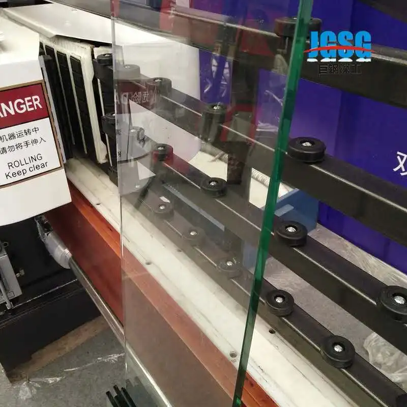 Good Quality 9 Motor Glass Mirror Edging Machine Beveling Machine Straight Line Polishing Machine