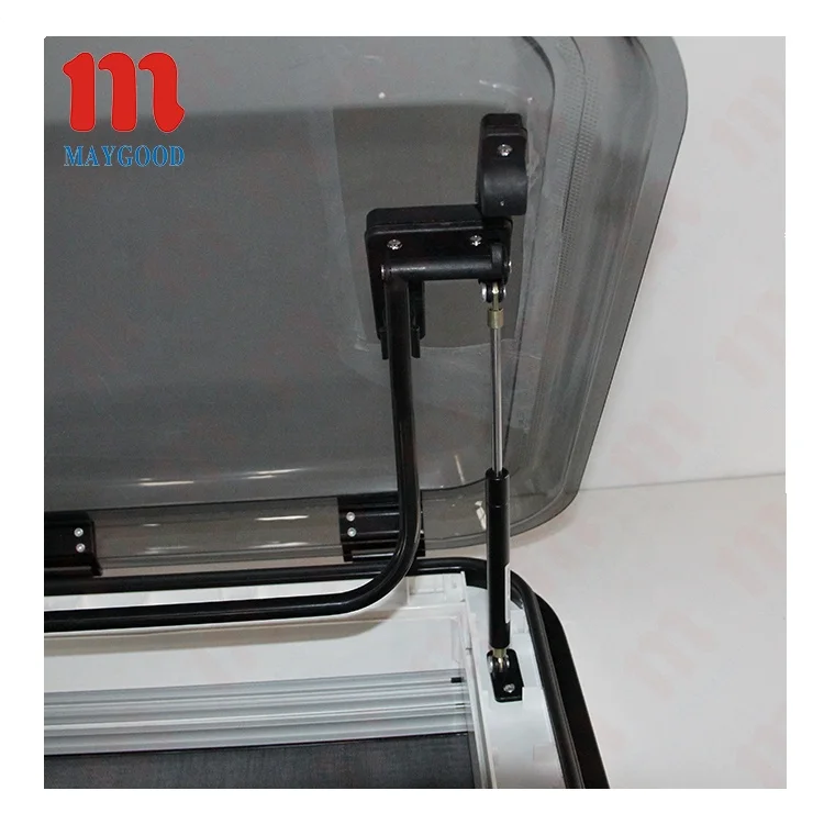 RV Skylight Aluminum alloy material with LED lights 500*500mm RV skylight & rv trailer roof window
