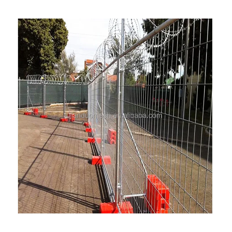 Anti-rust galvanized 7ft height Australia removable temporary fence