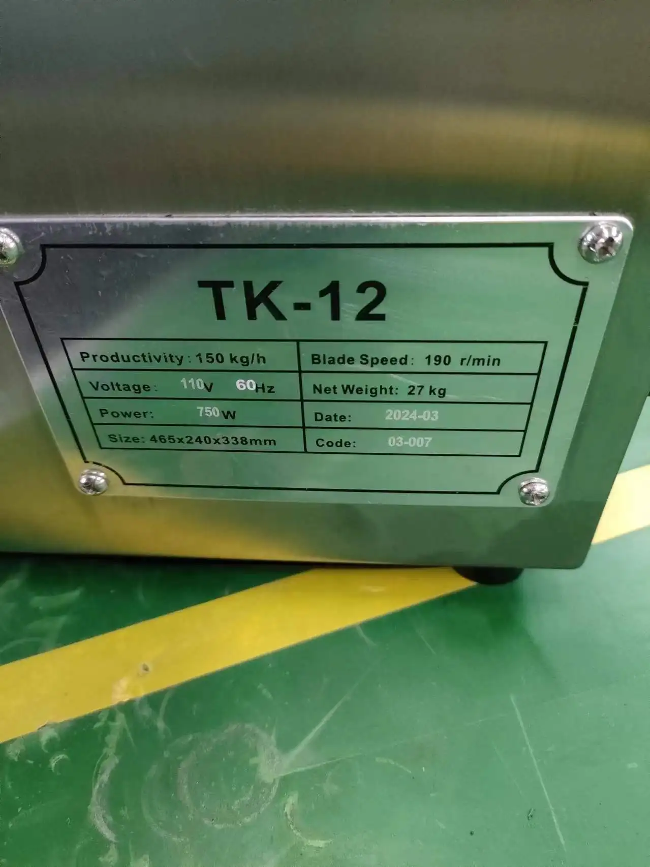 Good Quality Fashion Stainless Steel Meat Mincer/Electric Meat Grinder TK-12 for Industry