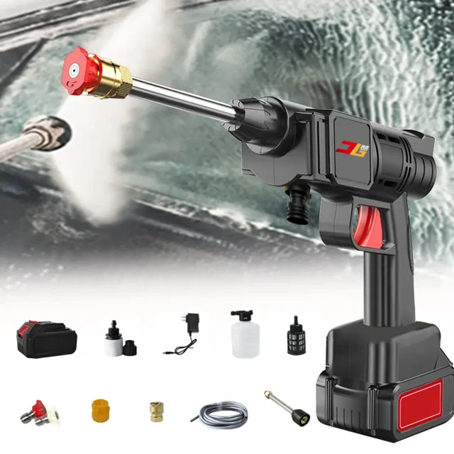 2023 New Product Car Washing Gun Portable Car Wash Water Spray Gun Lithium Battery Car Wash Foam Gun