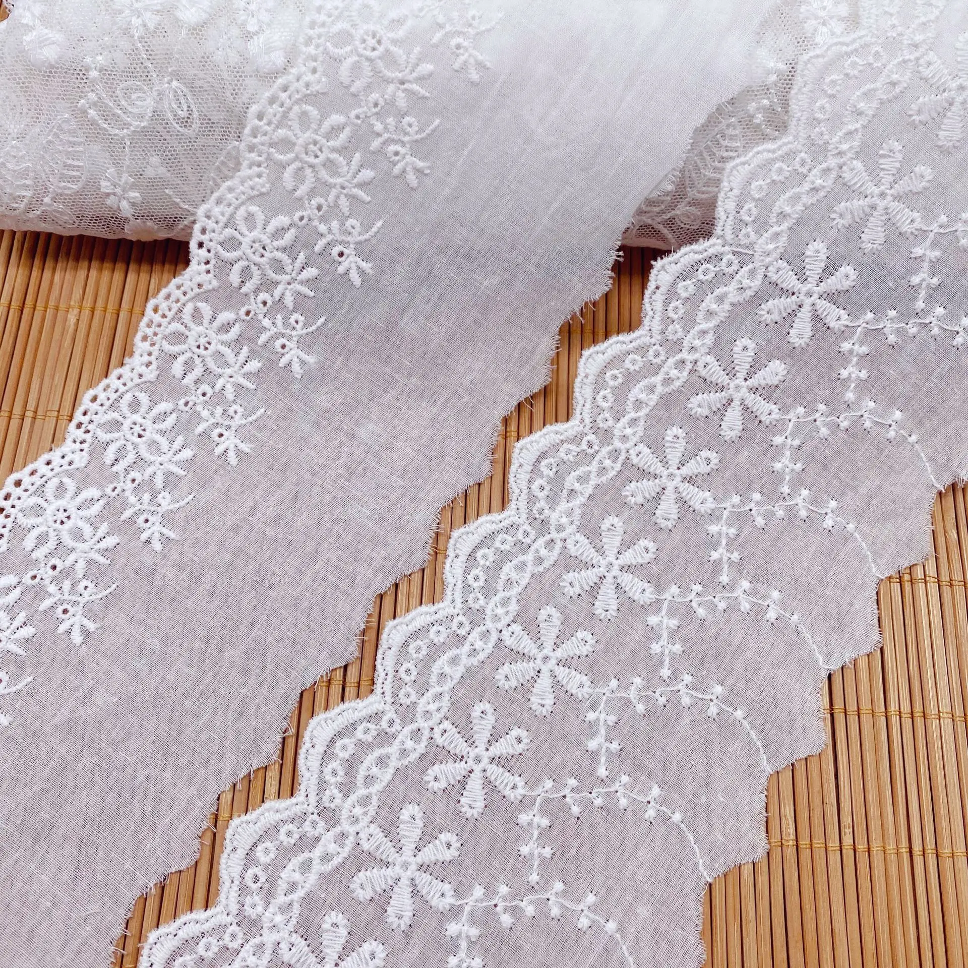 
Lace Ribbon Sewing, French Lace Embroidery, Lace Trim Cotton 