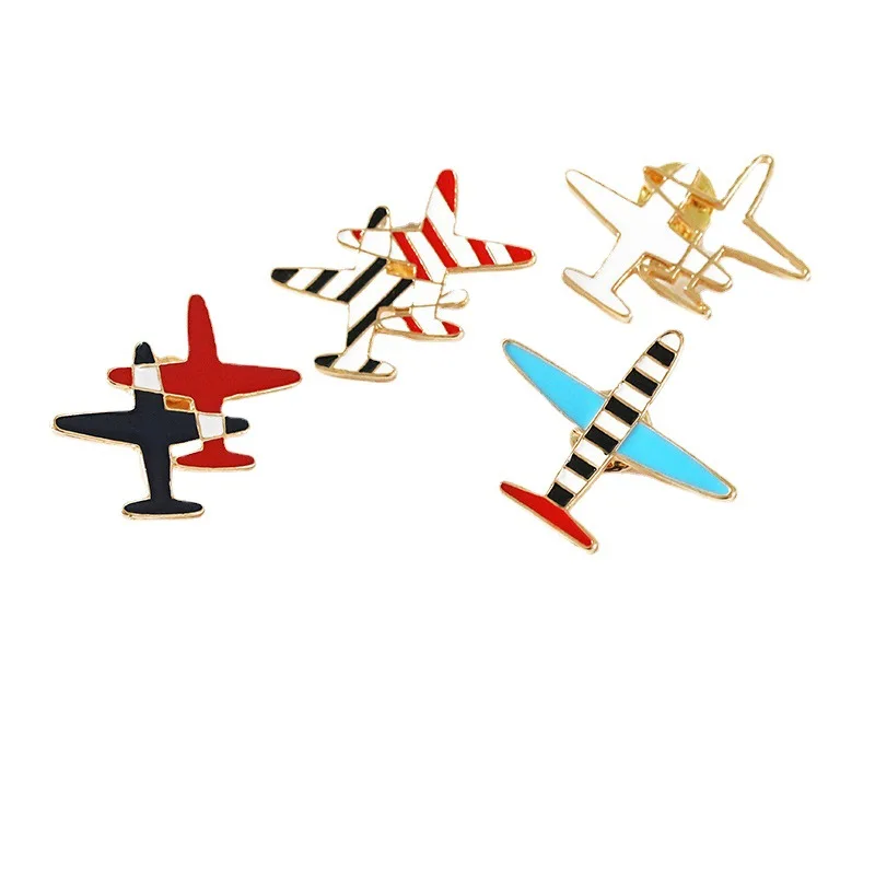 Hot Sale High Quality Airplane Mystery Fashion Generous Zinc Alloy Metal Lapel Pin