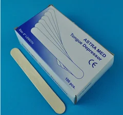 Wholesale factory price high quality  medical disposable tongue depressor for oral examination with box