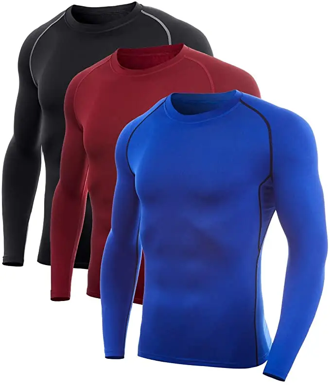 
2020 модная мужская компрессионная футболка Akilex с длинным рукавом для фитнеса и спортзала, в наличии  (62329713998)