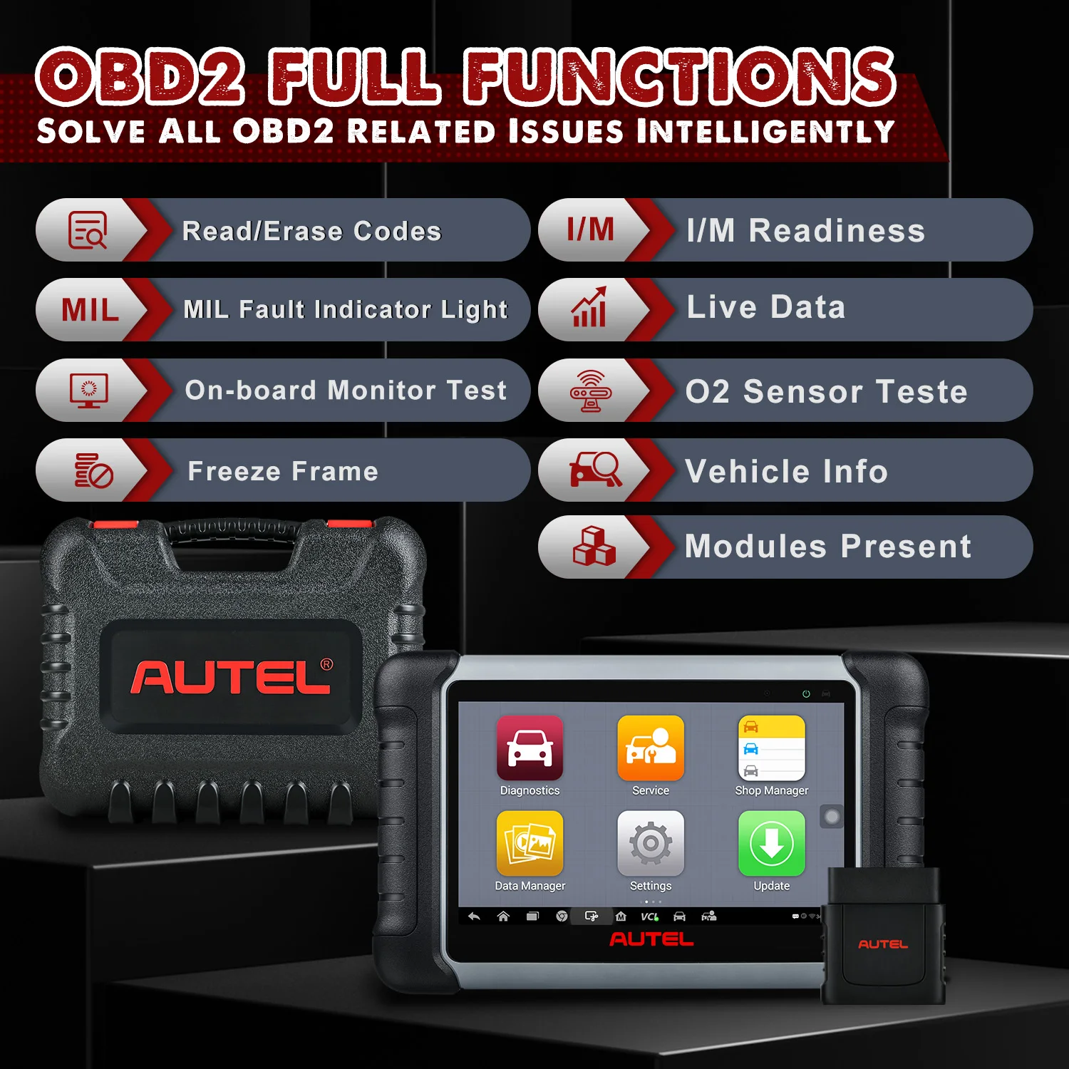 2 Years Upadate Autel MaxiCOM MK808BT PRO 2023 Bi-Control 28+ Services Autel Diagnostic Tool Upgraded of MK808S MK808BT MX808S