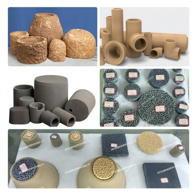 Popular factory price casting material heat insulation riser sleeve ceramic riser zirconia silicon carbide foam ceramic filter
