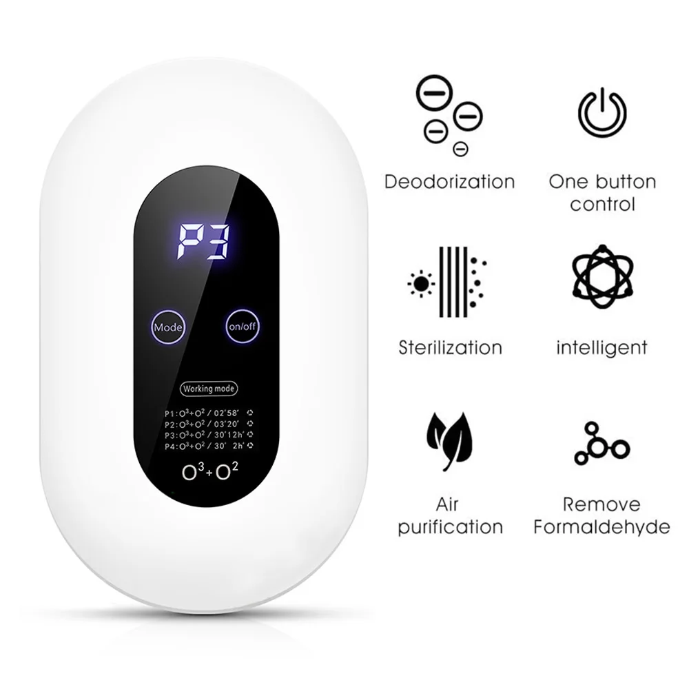 
Smart Formaldehyde O3 Air Purifier Household Ozone generator for Kitchen Toilet water air 