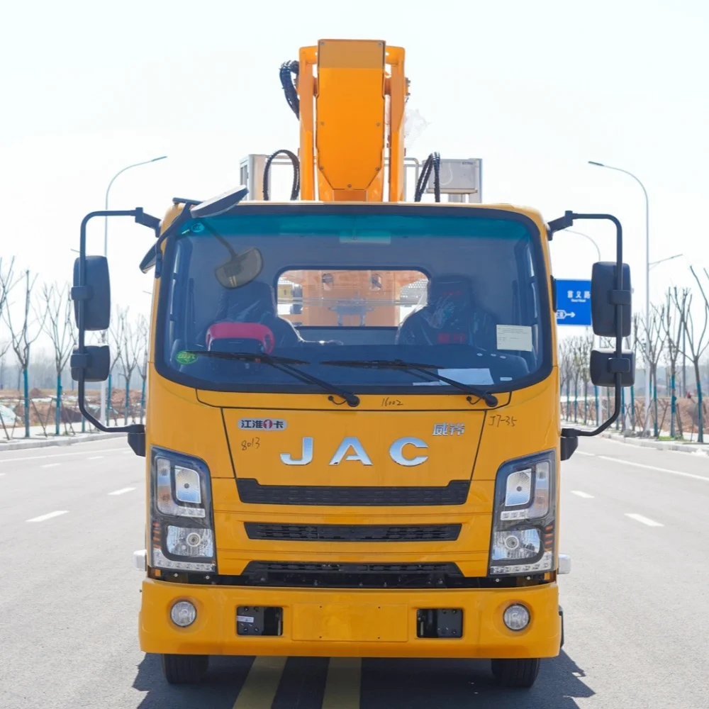Famous Brand 28m Truck Mounted Loading Platform Lift Aerial Work Truck