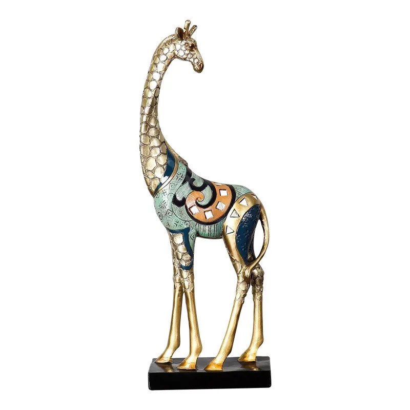 Giraffe Resin Ornaments Crafts Creative Nordic Wild Fashion Modern Desktop Table Animal Ornaments