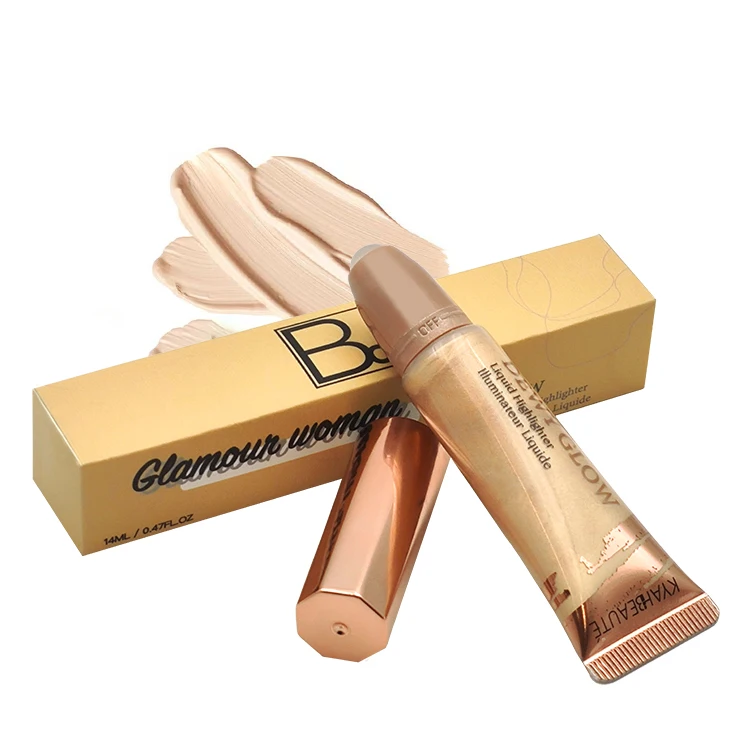 Vegan Mineral-Based Makeup Shimmer Body Face Glitter Liquid Natural Three-Dimensional Brightening Highlighter Sunscreen Feature