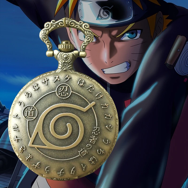 Hot Japanese Comic Anime Pocket Watch with Skeleton Antique Hollow Necklace Pendant Watch Gifts for Men Cheap Watches Wholesale