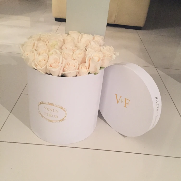 Custom Handmade Rigid Paper Beautiful Eternal Flower Small Gift Box with Lid Paper Box For Flower