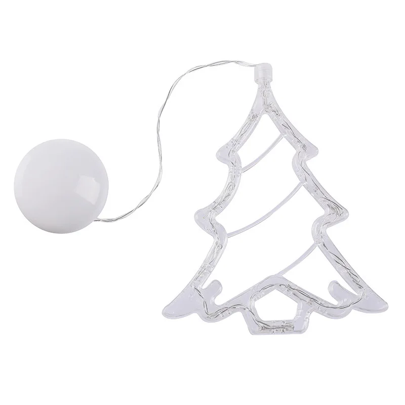 
Novelty LED Christmas decorative suction cup lights curtain battery lights holiday small colored lights 