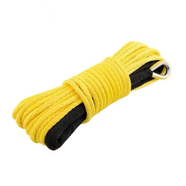 High strength elastic nylon trailer rope for off-road vehicles, trucks, and specialized rescue and towing systems